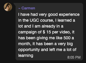 Creator message: Carmen